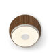 Gravy LED 4 inch Silver with Oiled Walnut Wall Sconce Wall Light, Plug-in